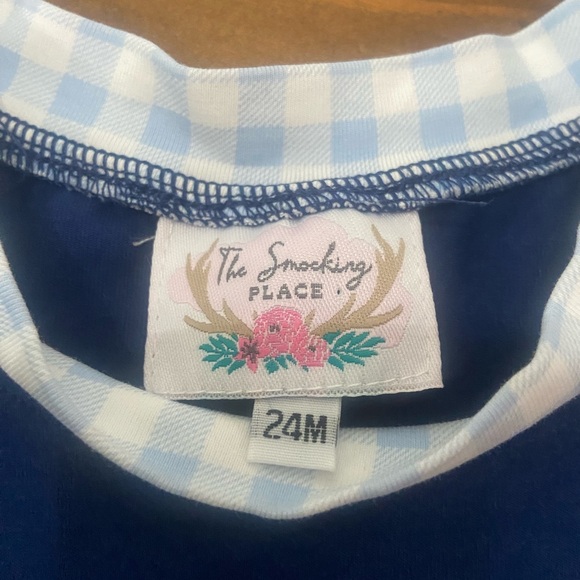 Boys set of 3 romper sets Plaid and Navy Kids Set - Picture 11 of 16